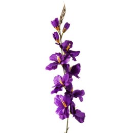 Gałązka Sztucznego Kwiatu Gladiola Fioletowego - 70 cm