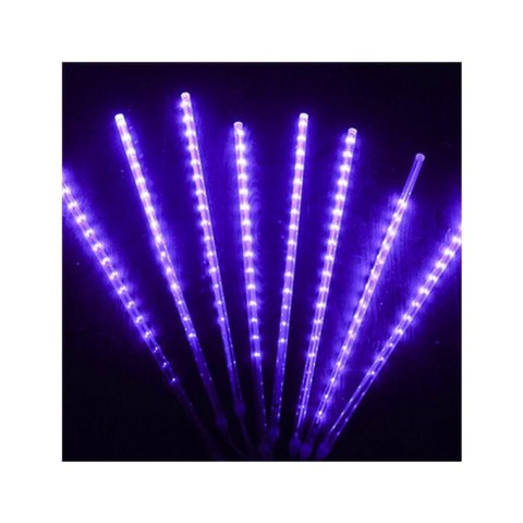 'Lampki Choinkowe Meteory Fioletowe 288 LED - Dekoracja Świetlna Wewnętrzna'