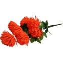 Pomarańczowy Bukiet Sztucznych Chryzantem - Dekoracja Świąteczna o Wysokości 70 cm