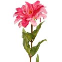 Różowa Cynia - Gałązka Dekoracyjna 75 cm