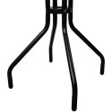 STOLIK OKRĄGŁY BISTRO OGRODOWY SZKLANY BALKONOWY 60 CM