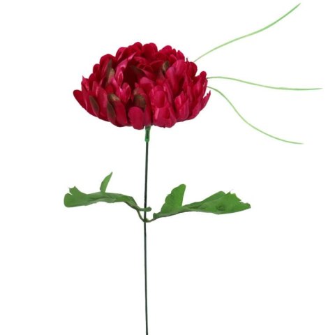 Sztuczna Chryzantema Ciemno Różowa 45 cm - Dekoracja na Wszystkich Świętych