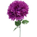 Sztuczna Chryzantema Fioletowa 75 cm - Pojedynczy Kwiat Dekoracyjny Fi 20 cm