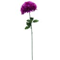 Sztuczna Chryzantema Fioletowa 75 cm - Pojedynczy Kwiat Dekoracyjny Fi 20 cm