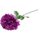 Sztuczna Chryzantema Fioletowa 75 cm - Pojedynczy Kwiat Dekoracyjny Fi 20 cm