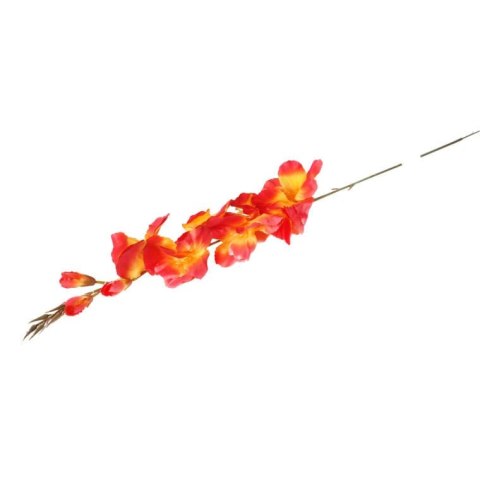 Sztuczna Gałązka Gladioli Pomarańczowej - 70 cm
