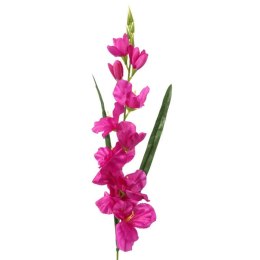Sztuczna gałązka kwiatu gladioli w kolorze fioletowym, 70 cm