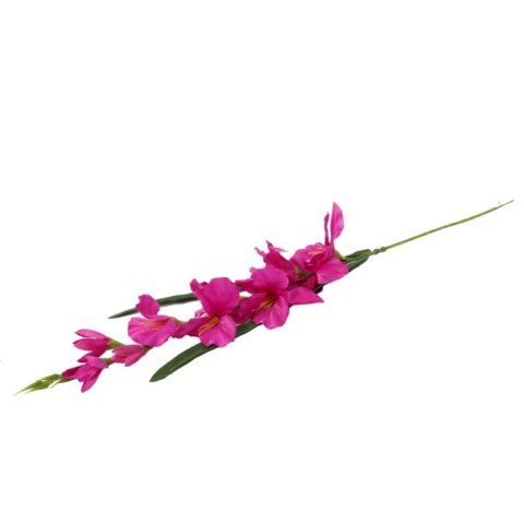 Sztuczna gałązka kwiatu gladioli w kolorze fioletowym, 70 cm