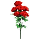 Sztuczne Chryzantemy w Bukiecie - 6 Sztuk, Kolor Czerwony, Wysokość 72 cm