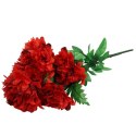 Sztuczne Chryzantemy w Bukiecie - 6 Sztuk, Kolor Czerwony, Wysokość 72 cm