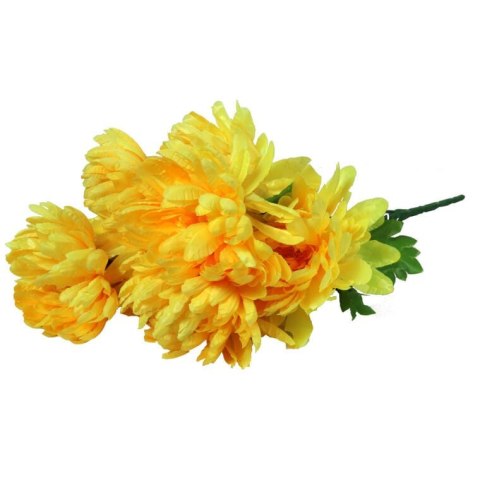 BUKIET CHRYZANTEM 60CM PREMIUM KOLOR ŻÓŁTY
