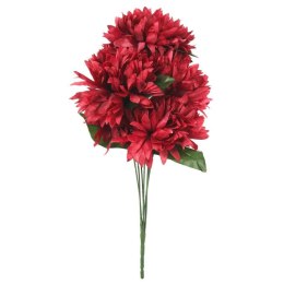 Bordowy Bukiet Sztucznych Chryzantem 62cm - Dekoracja na Wszystkich Świętych