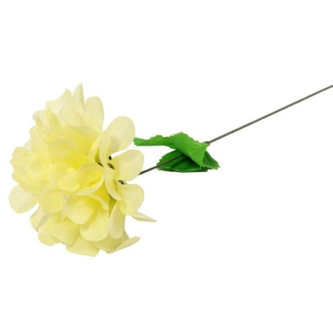 Chryzantema pojedynka z listkiem kremowy 35 cm