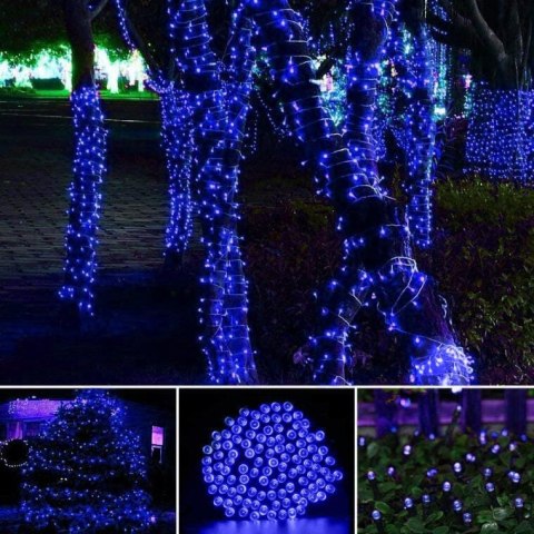 Lampki choinkowe 200 led zewnętrzny kolor niebieskii