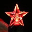 Ozdoba świąteczna ceramiczny MIKOŁAJ z choinką LED 12.5 cm
