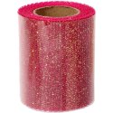 Różowa Organza Dekoracyjna na Szpuli, Szerokość 8 cm, Długość 10 m