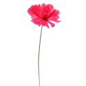 Różowa Sztuczna Chryzantema 35 cm Bez Listka do Dekoracji Kompozycji Pamięciowych