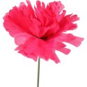 Różowa Sztuczna Chryzantema 35 cm Bez Listka do Dekoracji Kompozycji Pamięciowych
