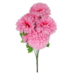 Różowy Bukiet Sztucznych Chryzantem 58 cm - Dekoracja na Wszystkich Świętych