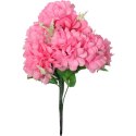 Różowy Bukiet Sztucznych Chryzantem z Gipsówką - Dekoracja Wszystkich Świętych, 54cm