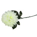 Sztuczna Chryzantema Biała - Dekoracja na Wszystkich Świętych, 70 cm, Główka 16 cm