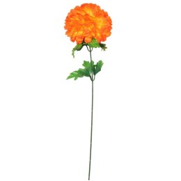 Sztuczna Chryzantema Pojedyncza Jasnopomarańczowa - Dekoracja na Wszystkich Świętych, Wysokość 68 cm