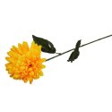 Sztuczna Chryzantema Żółta - Dekoracyjny Kwiat Pojedynczy, Fi 16 cm, Wysokość 70 cm