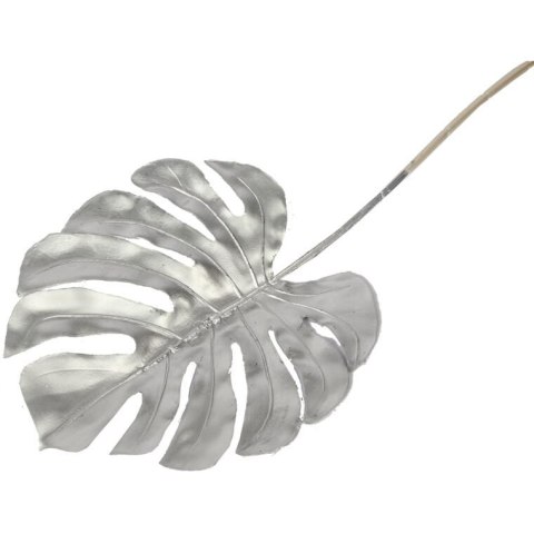 Sztuczna Gałązka Filodendrona 69 cm w Kolorze Srebrnym