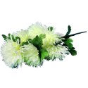 Sztuczne Chryzantemy w Bukiecie - 7 Białych Kwiatów, Wysokość 62 cm