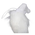 ZAWIESZKA ŚWIĄTECZNA SOWA Z PIÓRKAMI 12 CM