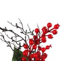 Czerwona Gałązka Jarzębiny z Gwiazdą Betlejemską 62 cm