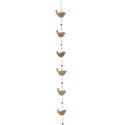 Girlanda Świąteczna z Drewnianych Ptaków 80cm Koloru Brązowego