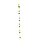 Girlanda Wiosenna z Drewnianych Żółtych Tulipanów 140cm