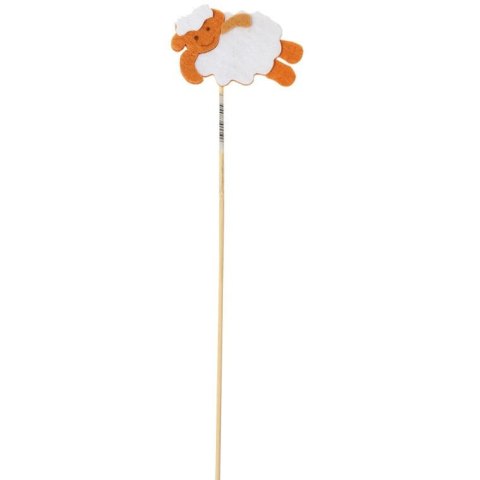 OWCA BARANEK Z FILCU NA PIKU WIELKANOC BRĄZOWA