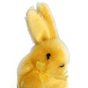 Pluszowy Zajączek Wielkanocny, Dekoracja Świąteczna, 10cm, Kolor Żółty
