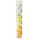 Jajka plastikowe zawieszki zestaw 12 sztuk 4cm pomarańczowe