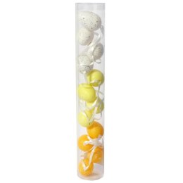 Jajka plastikowe zawieszki zestaw 12 sztuk 4cm pomarańczowe