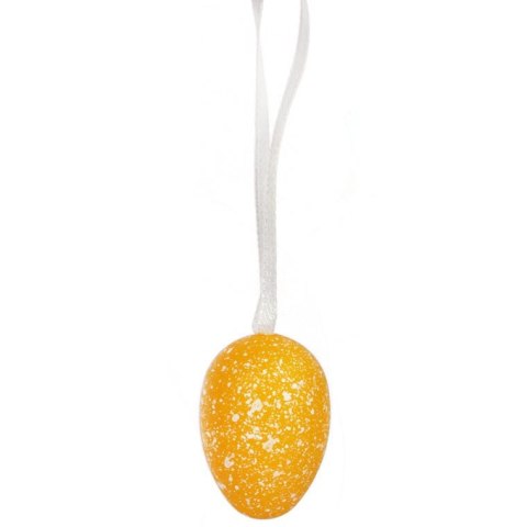Jajka plastikowe zawieszki zestaw 12 sztuk 4cm pomarańczowe