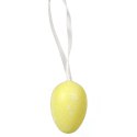 Jajka plastikowe zawieszki zestaw 12 sztuk 4cm pomarańczowe