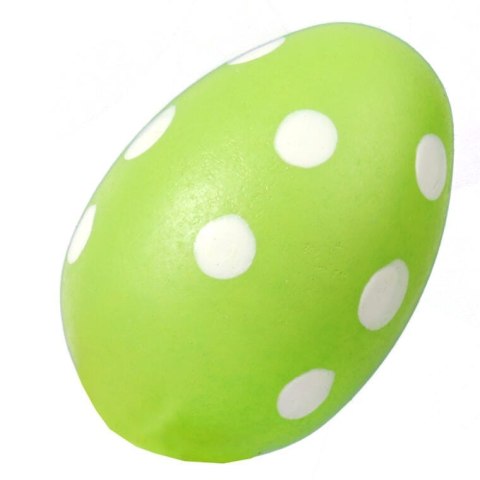 Jajka plastikowe zawieszki zestaw 12 sztuk 4cm zielone z dekorem