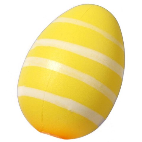Jajka plastikowe zawieszki zestaw 12 sztuk 4cm żółte z dekorem