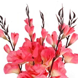 Sztuczny Bukiet 5 Jasnoróżowych Gladioli - Realistyczne Kwiaty Dekoracyjne, Wysokość 65 cm