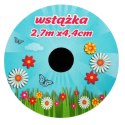 Żółta Wstążka Dekoracyjna Wielkanocna 2,7M