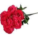 Bukiet 7 piwonii 36cm kolor ciemno różowy