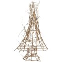 CHOINKA ZE ZŁOTYCH GAŁĄZEK Z GWIAZDĄ NA CZUBIE 56 CM