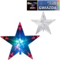 Gwiazda LED na czubek choinki z multi światłem 16 cm NA BATERIE