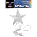 Gwiazda LED na czubek choinki z multi światłem 16 cm NA BATERIE