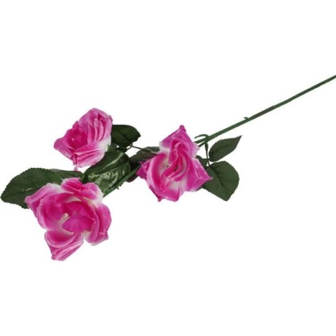 RÓŻA GAŁAZKA 3 KWIATÓW 72 CM KOLOR FIOLETOWY