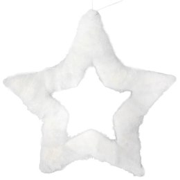 BIAŁA ZAWIESZKA DEKORACYJNA GWIAZDA 40 CM