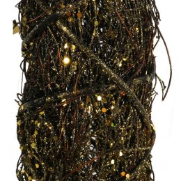 CHOINKA STOŻEK - RATTAN Z METALEM 98CM BRĄZOWA